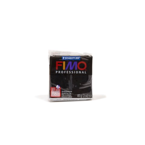Fimo Professional modeling clay 8004 85 g, oven hardening, 110°C/230°F, black (9)