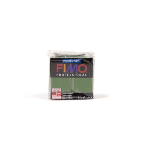 Fimo Professional modeling clay 8004 85 g, oven hardening, 110°C/230°F, leaf green (57)
