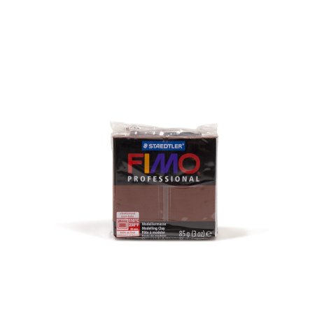 Fimo Professional modeling clay 8004 85 g, oven hardening, 110°C/230°F, chocolate (77)