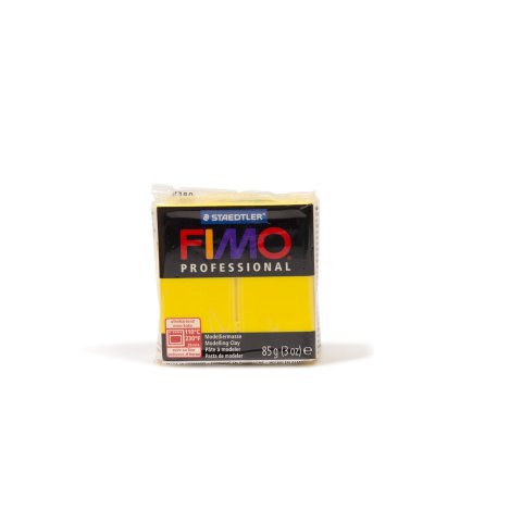 Fimo Professional modeling clay 8004 85 g, oven hard., 110°C/230°F, true yellow (100