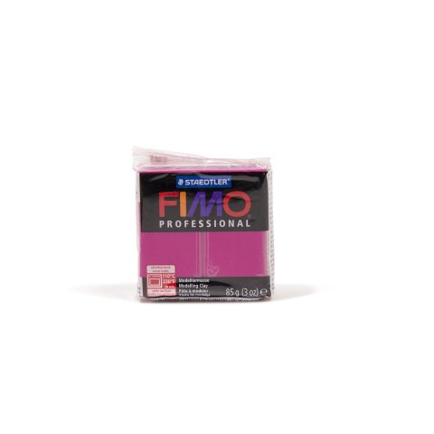 Fimo Professional modeling clay 8004 85 g, oven hard., 110°C/230°F, true magenta (21