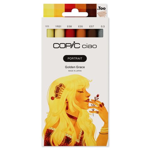 Copic Ciao PORTRAIT, 6er-Set Golden Grace