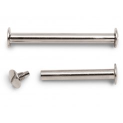 Tornillos para libros estándar, niquelados