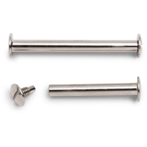 Bookbinding screws, standard, nickel-plated l = 15 mm, 4 pieces
