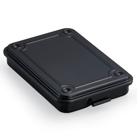 Toyo Steel Metallbox stapelbar T-152 158 x 105 x 29 mm, Stahlblech, black