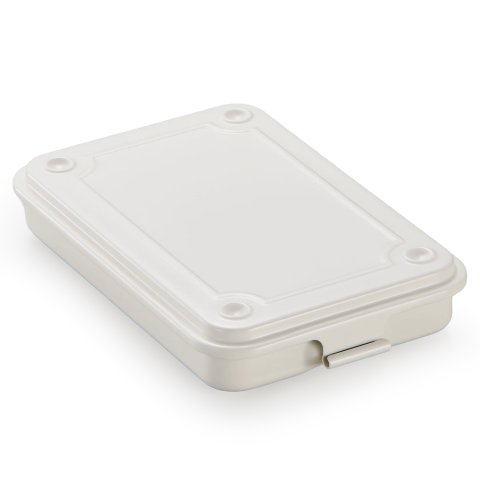 Toyo Steel Metallbox stapelbar T-152 158 x 105 x 29 mm, Stahlblech, white