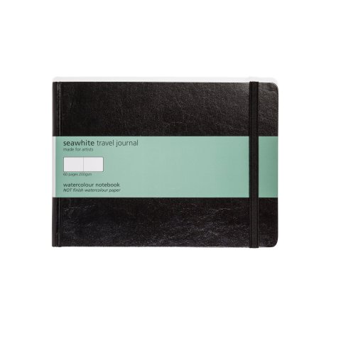 Seawhite Aquarellbuch Hardcover weiß 200 g/m² glatt, 210x148 mm, A5 QF, 30 Bl/60 S, Fadenheftung