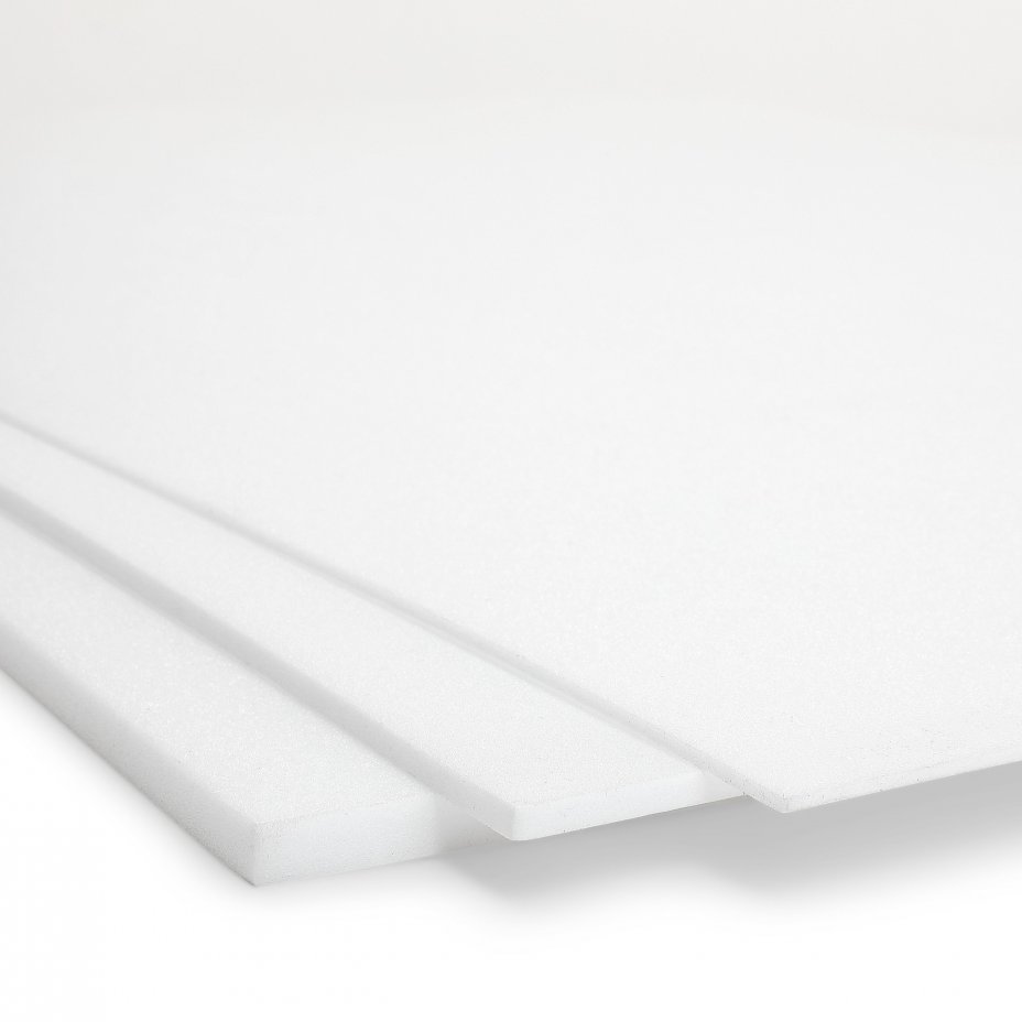 Weiß Polystyrol Platten 7" x 100 