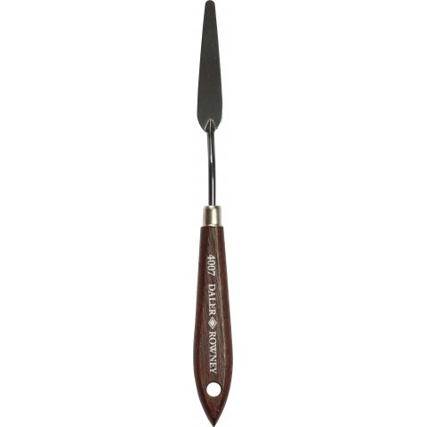 coltello da pittura manico in legno N. 07, l = 220 mm, a forma di goccia, arrotondato