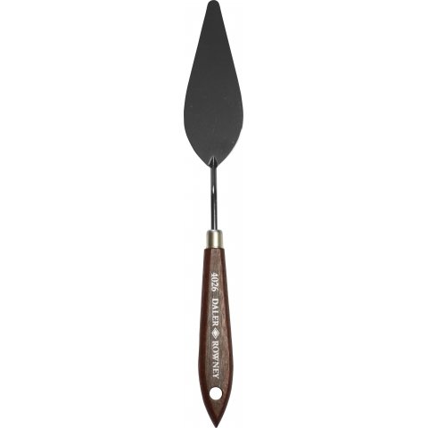 coltello da pittura manico in legno N. 26, l = 250 mm, a forma di goccia