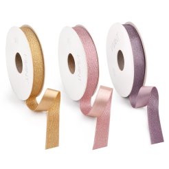 Lurex satin ribbon