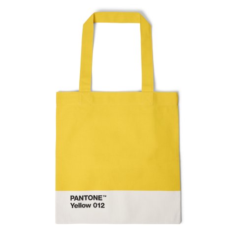 Pantone bolsa de algodón 38 x 41 cm, amarillo 012