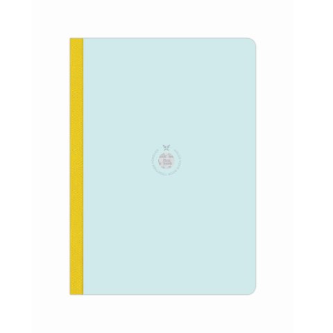 The Writing Fields Notebook Flexbook 17 x 24 cm, lined, 80 sheets, light blue