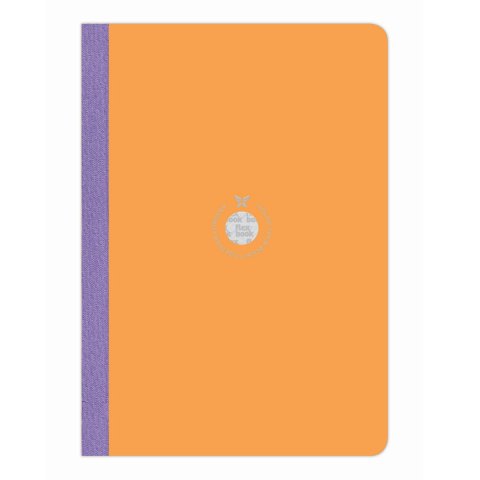 The Writing Fields Notizbuch Flexbook ca. A4, liniert, 80 Blatt, orange