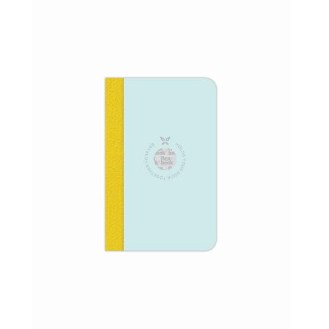The Writing Fields Notizbuch Flexbook 9 x 14 cm, liniert, 80 Blatt, hellblau
