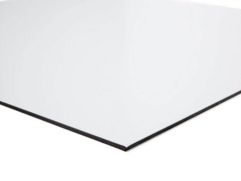 Stahl LDPE Verbundplatte weiß im Zuschnitt oder Standardformat