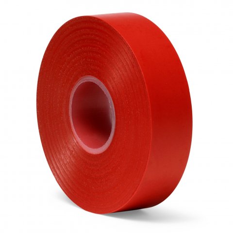 Isolierband für Elektroinstallation selbstklebend b = 19 mm, l = 33 m, rot
