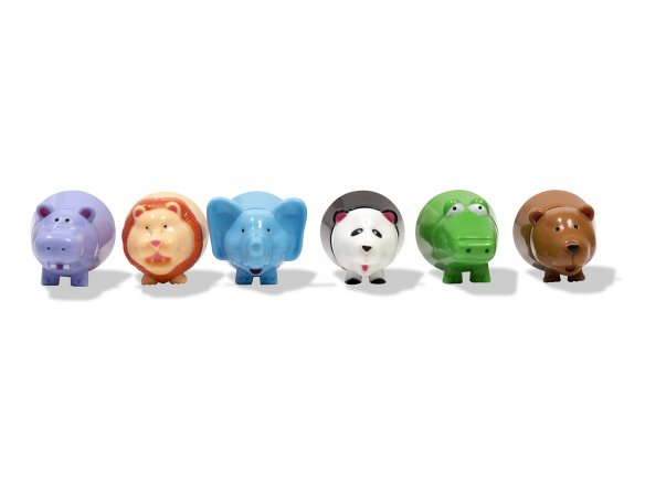 Colourful Jungle animal wide felt tip pen set