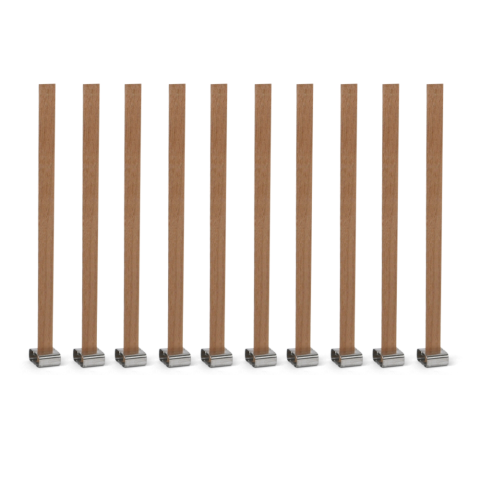 Holzdocht 10 Stück, (Nachfüllpack), 10 x 152 mm, natur