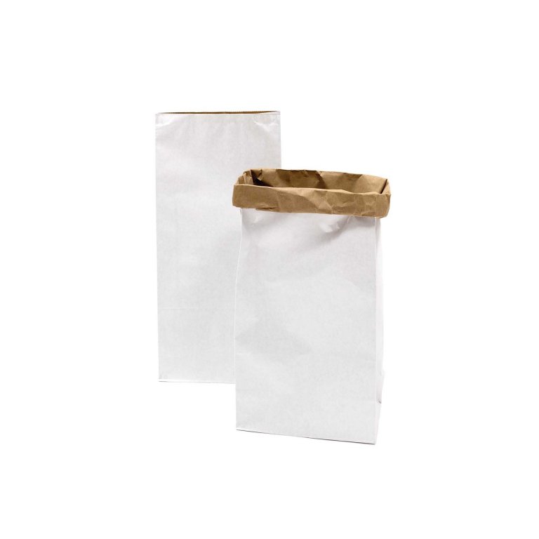 Paper Poetry Bolsa de fondo en blanco L