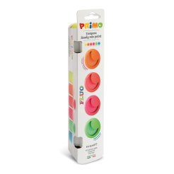 Primo school paint, Ready Mix Set 6 x 25 ml, in cup, neon