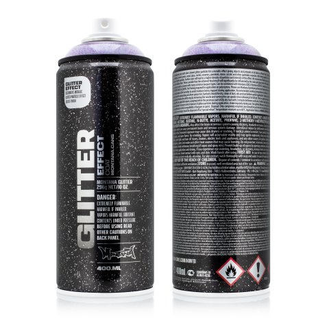 Montana Spray effetto glitter Barattolo 400 ml, con particelle di glitter, ametista