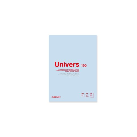 Modulor Universalblock Univers 190 g/m² hochweiß, 297 x 420 mm, DIN A3, 50 Blatt