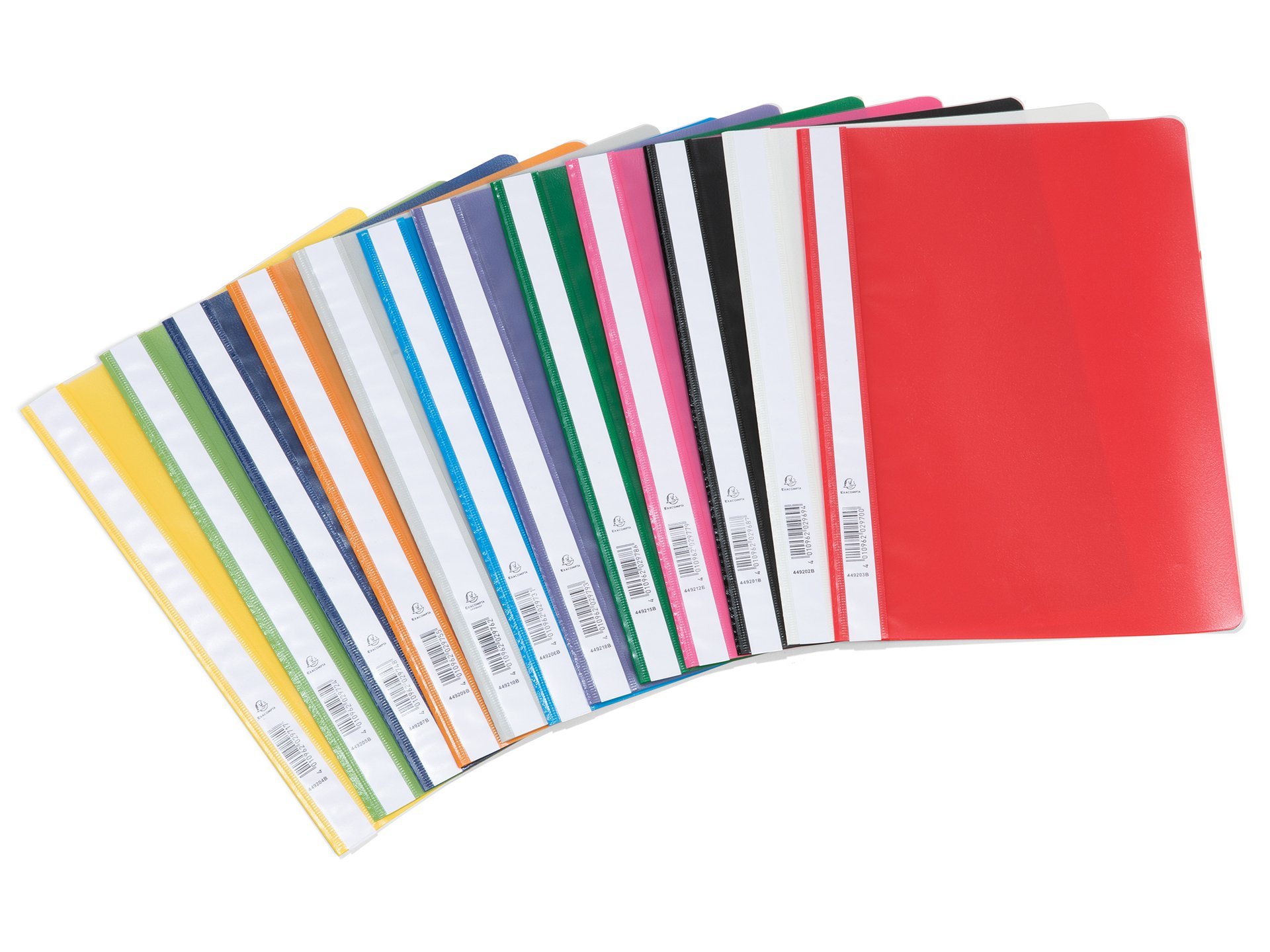 Exacompta 730E Document Folder with Flexible Folding Spine Cardboard Laminated Coloured Stoffeinband grau DIN A4 