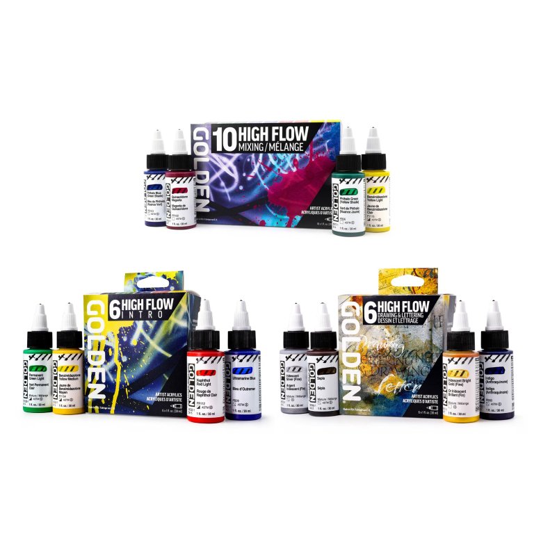 Golden juego High Flow de acrílico