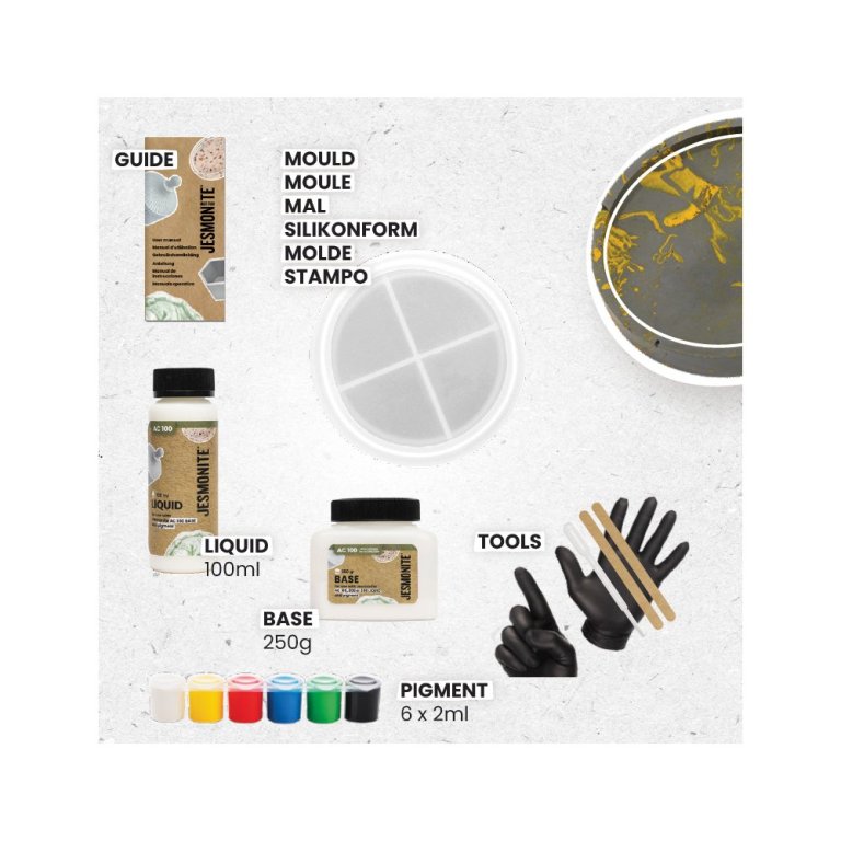 Jesmonite AC 100 Micro Starter Kit Untersetzer
