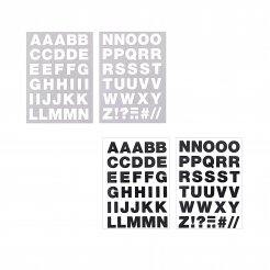 Ironing foil letters