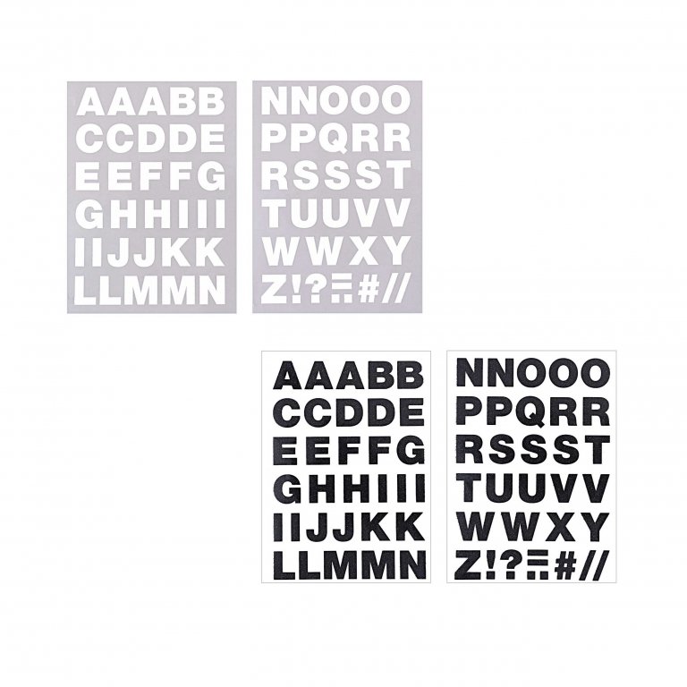 Ironing foil letters