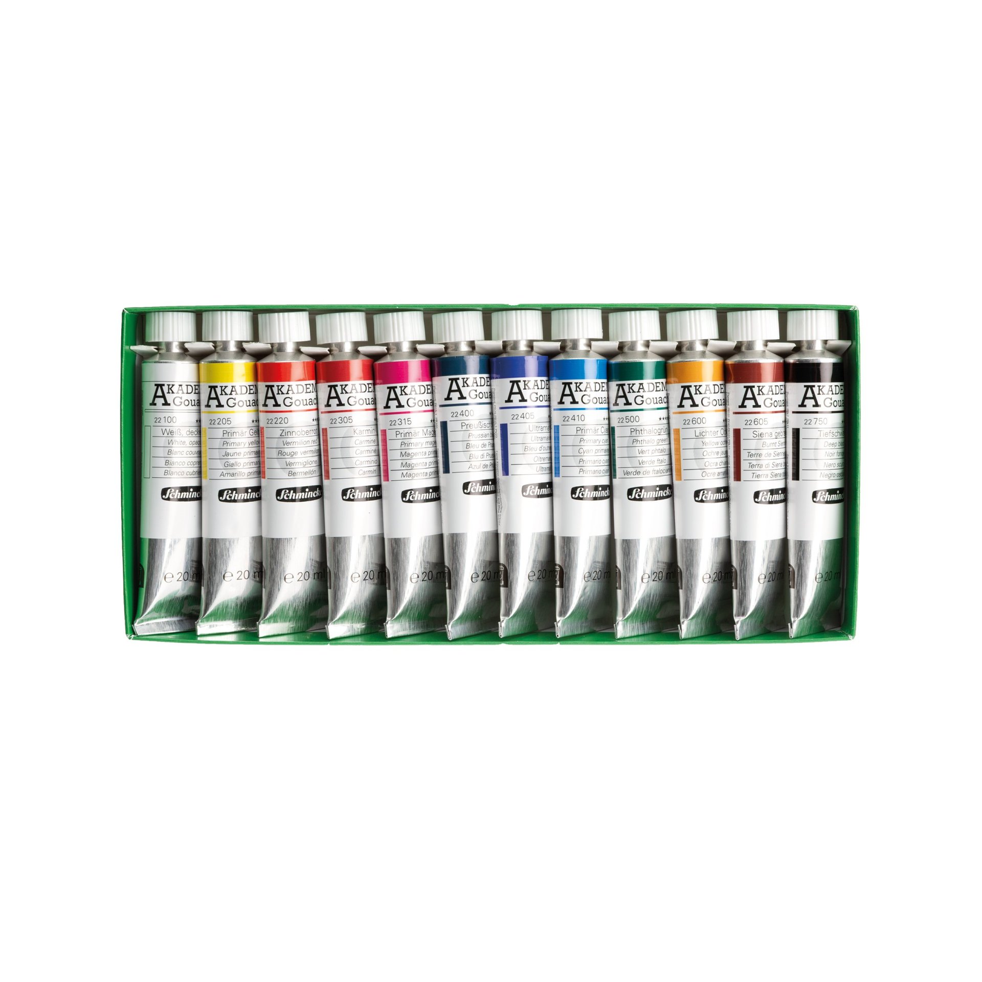 Schmincke Academy Gouache 60 Ml - Colore Guazzo Fine Per Artisti, Principianti E Scuola - Alta Opacità E Miscelabilità