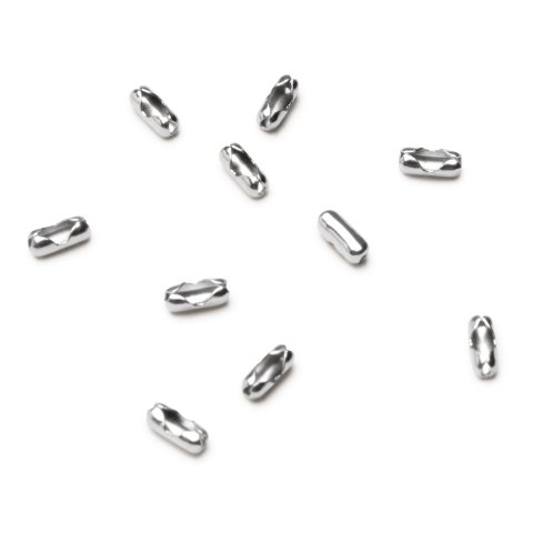 Clip fastener for ball chain, nickel-plated ø 1,5 mm, 10 pieces