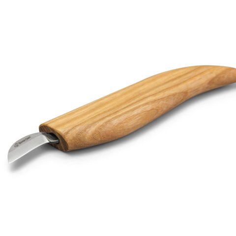Beavercraft coltello da intaglio per trucioli Lunghezza lama 25 mm, manico in legno di frassino