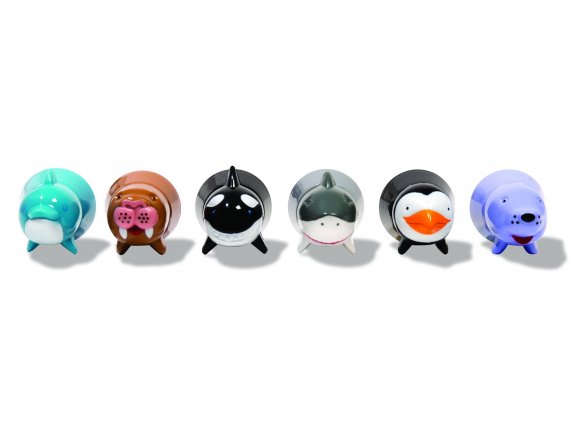 Colourful sea animal broad tip felt pen set