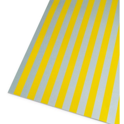 Parasol wrapping paper 50 x 70 cm, Mitjaneta (yellow-grey)