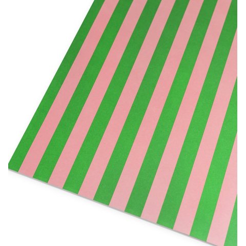 Parasol wrapping paper 50 x 70 cm, Seixal (green-pink)