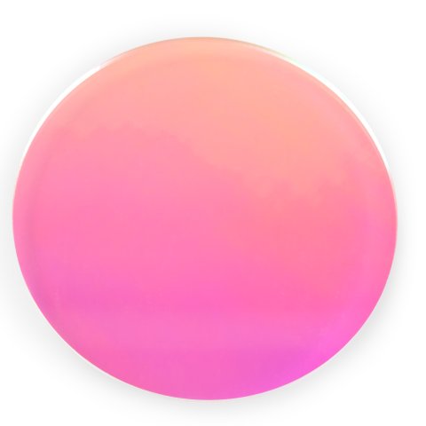 Acrylglas GS Scheiben transparent Kreis, Ø 150 mm, s = 3 mm, irisierend pink/gelb