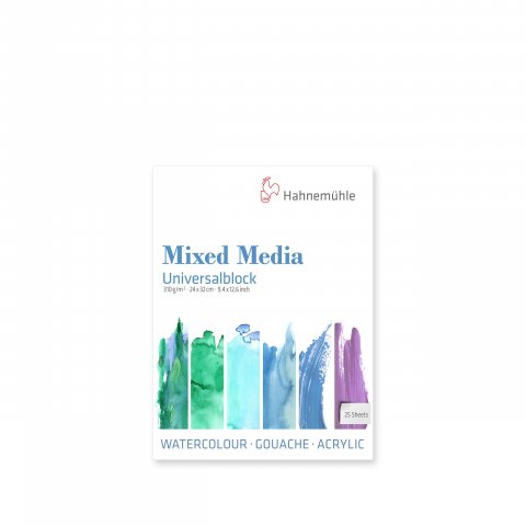Hahnemühle Mixed Media pad 310 g/m² 240 x 320 mm, fine grained, 25 sheets, glue bindin
