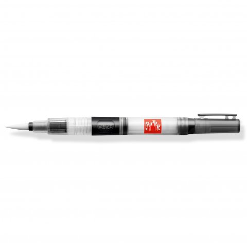 Caran d'Ache Waterbrush Pinselspitze l=15 mm,schwarz, Wassertank im Schaft