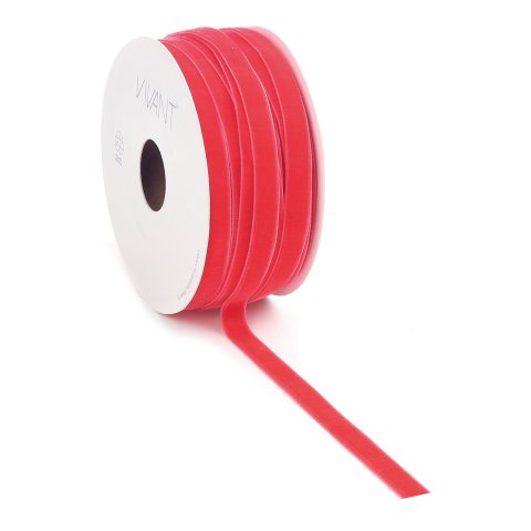 Velvet ribbon neon b = 6 mm, l = 20 m, 100% nylon, mirandol/coralle