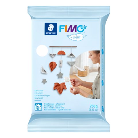 Masilla modelar Fimo Air, secado microondas, color 250 g, endurecimiento al aire, blanco (0)