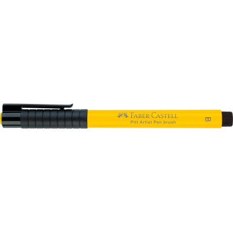 Faber-Castell Pitt Artist Pen B Pluma de tinta, pincel, amarillo cadmio (107)