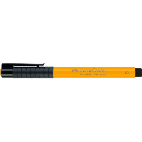 Faber-Castell Pitt Artist Pen B Pluma de tinta, pincel, amarillo cromo oscuro (109)