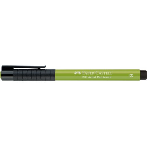 Faber-Castell Pitt Artist Pen B Pluma de tinta, pincel, mayo verde (170)