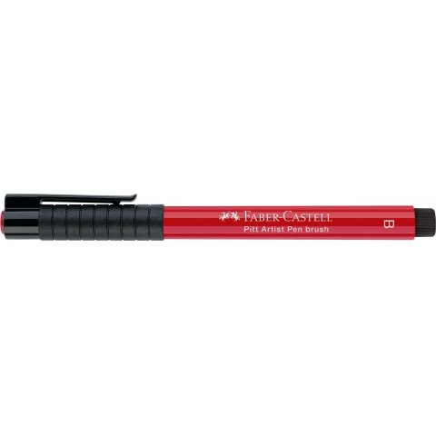Faber-Castell Pitt Artist Pen B Tuschestift, Pinsel, scharlachrot tief (219)