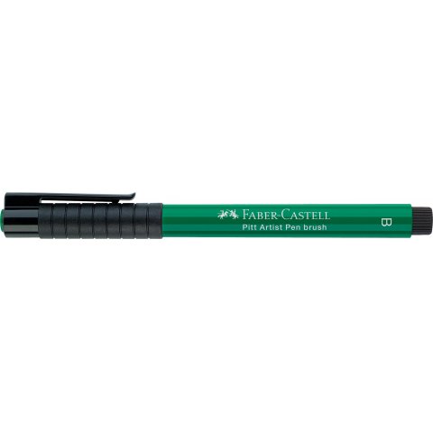 Faber-Castell Pitt Artist B artist pen, brush, dark phthalo green (264)