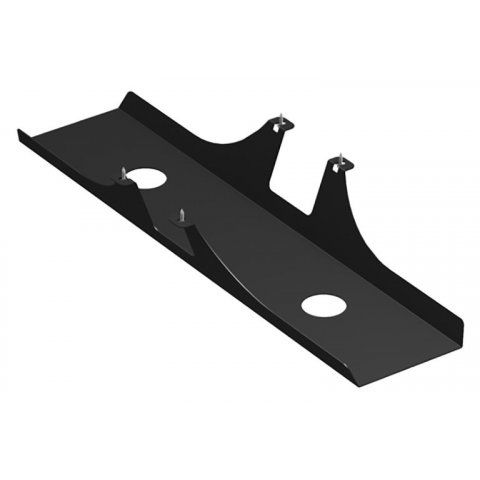 Cable tray for Modulor tables, can be added 110x170x800mm, incl.screws, black RAL 9011FS