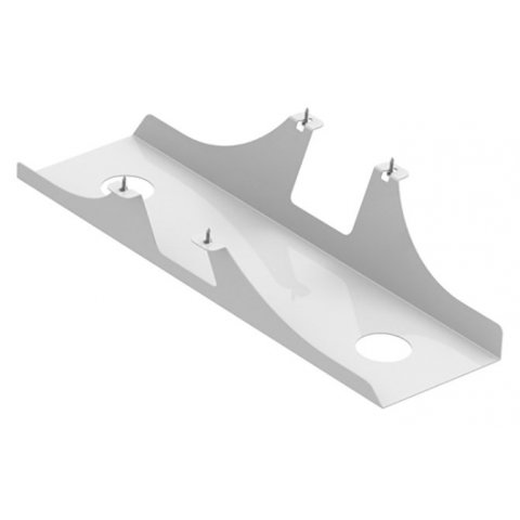 Cable tray for Modulor tables, can be added 110x170x600mm, incl.screws, grey RAL 7038GL